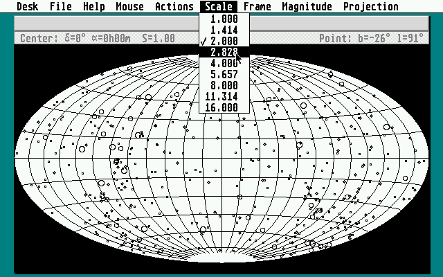 Sky Map atari screenshot